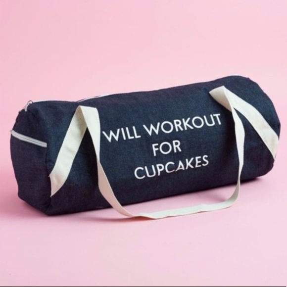 PRIVATE PARTY Handbags - Will Workout For Cupcakes Gym Bag